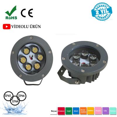 6 Ledli Bahçe Ve Ağaç Aydınlatma Armatürü