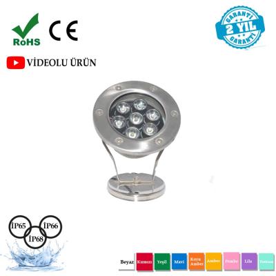 6 Watt Paslanmaz Krom Havuz Armatürü