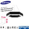 HexaLine Pro Altıgen LED Sarkıt | Samsung LED – Philips & Helvar Driver